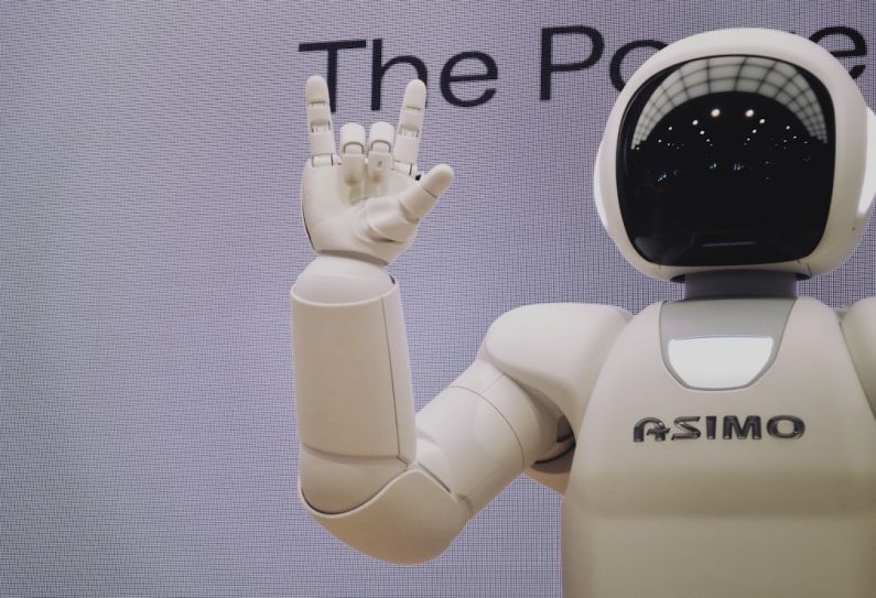 Robotic Safety - Asimo robot doing handsign